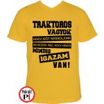 Traktoros póló igazam van citrom