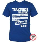 Traktoros póló igazam van kék