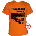 Traktoros póló igazam van narancs