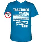 Traktoros póló igazam van vkék