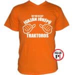 traktoros póló jóképű narancs