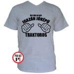 traktoros póló jóképű szürke