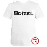 Vicces autós dízel póló férfi fehér