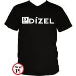 Vicces autós dízel póló férfi fekete