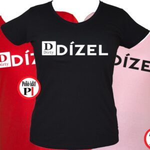 vicces autós dízel póló női