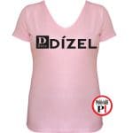vicces autós dízel póló női pink