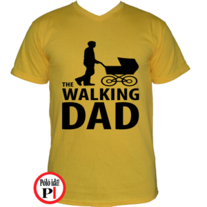 walking dad póló citrom