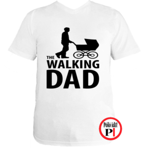 walking dad póló fehér
