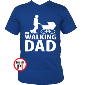 walking dad póló kék
