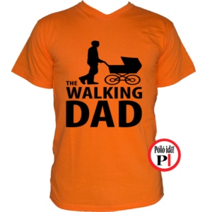 walking dad póló narancs