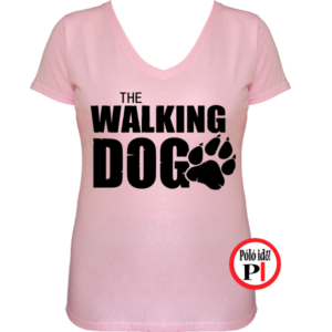 walking dog kutyás póló pink