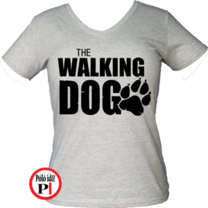 walking dog kutyás póló szürke