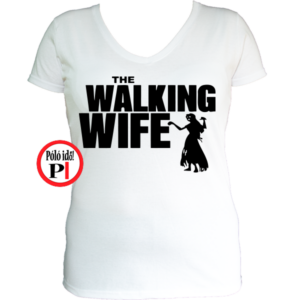 zombi feleség póló walking dead fehér