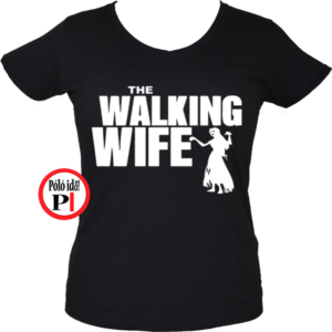 zombi feleség póló walking dead fekete
