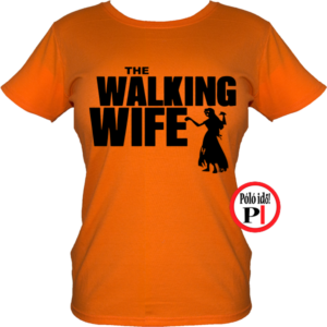 zombi feleség póló walking dead narancs