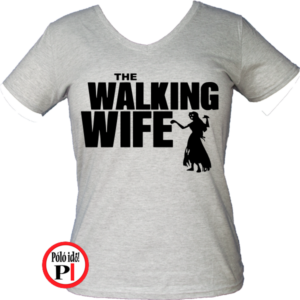 zombi feleség póló walking dead szürke